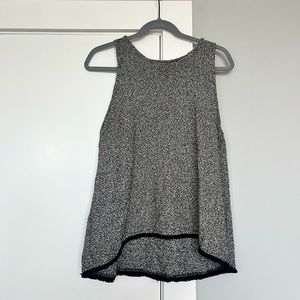 Madewell Black & White Sleeveless Top